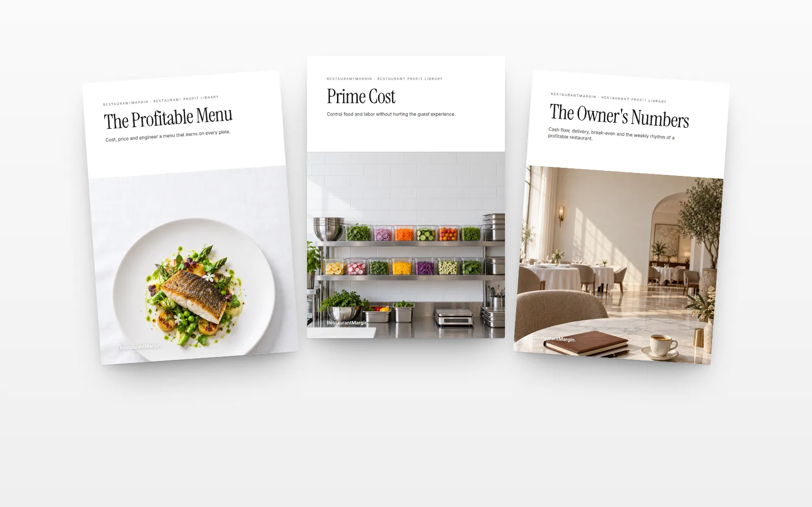 The three Restaurant Profit books
